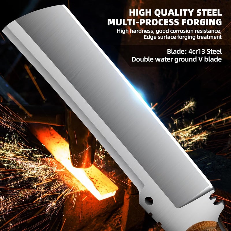 VARLEA Machete with Sheath for Cutting Trees Heavy Duty, for Yard Work and for Bushcrafting Knife Sickle for Clearing Brush Garden Tools Construction Blade - Image 4
